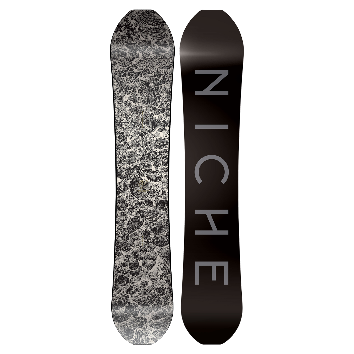 スノーメルト Maelstrom Snowboard in Fungi | Niche Snowboards