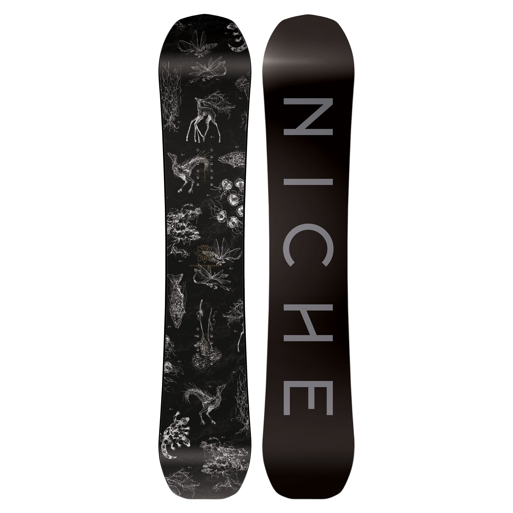 Nightshade Snowboard in Mutants | Niche Snowboards Nightshade Snowboard in Mutants | Niche Snowboards