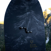 niche fathom snowboard charcoal graphic detail