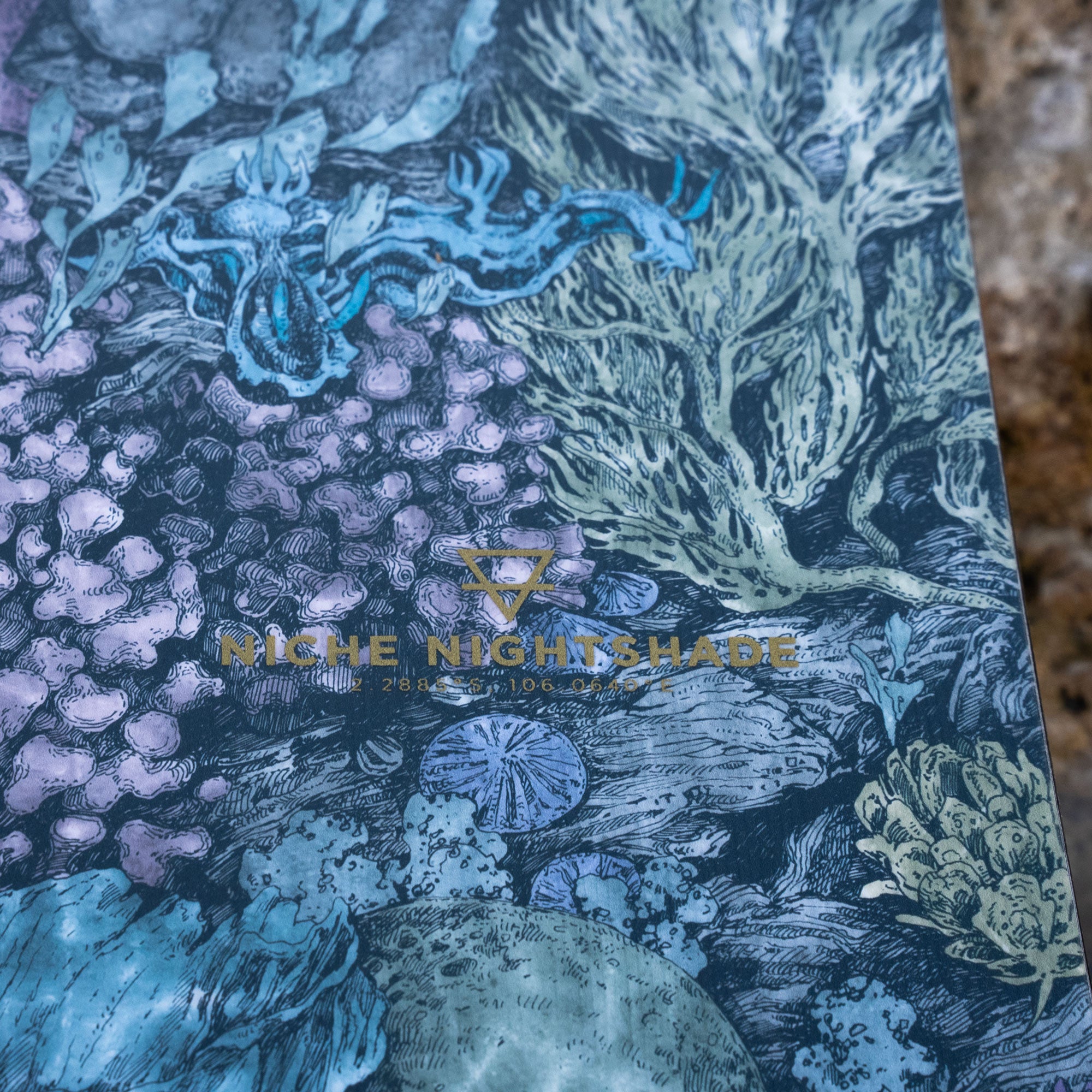 niche nightshade snowboard nudibranch graphic detail