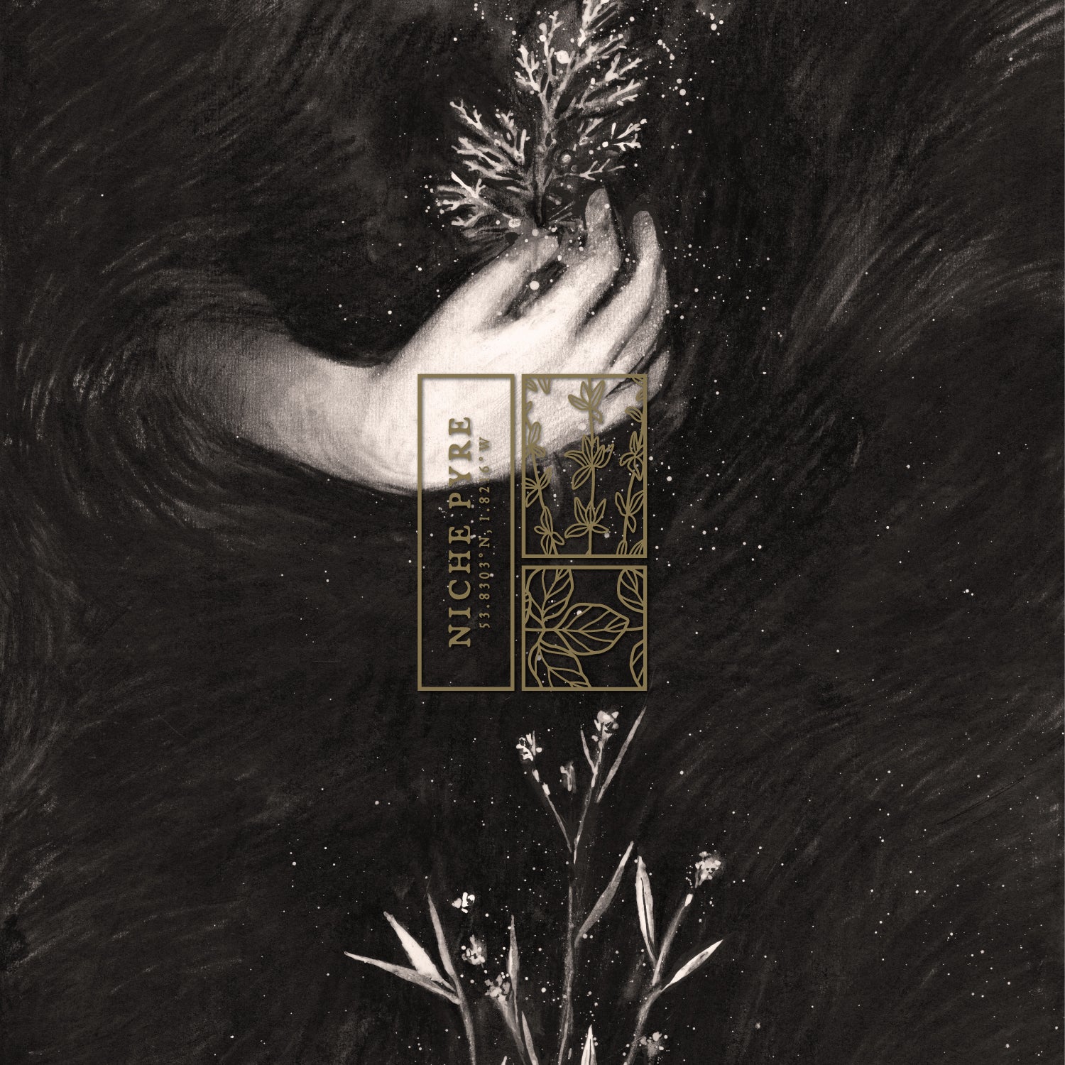 niche pyre snowboard fae graphic detail