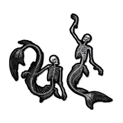 mermaid skeleton stickers