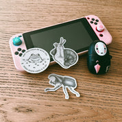 snail and rhino beetle sticker