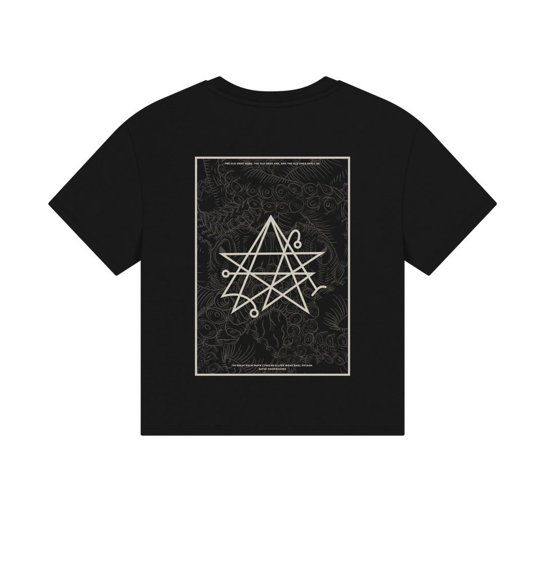 Black Printed T-shirt Back