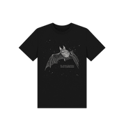 Black Printed Kids T-Shirt Front