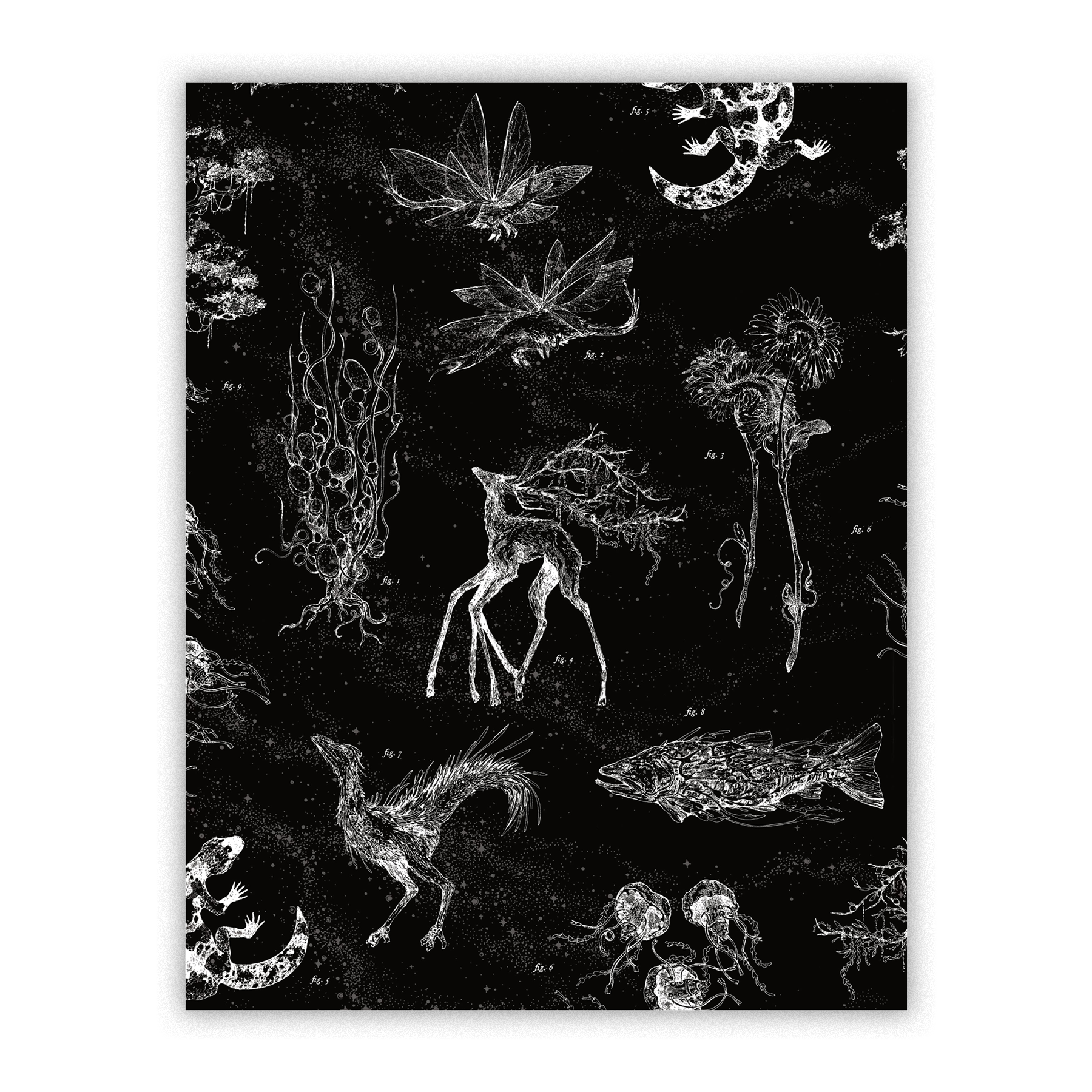 mutant creatures art print