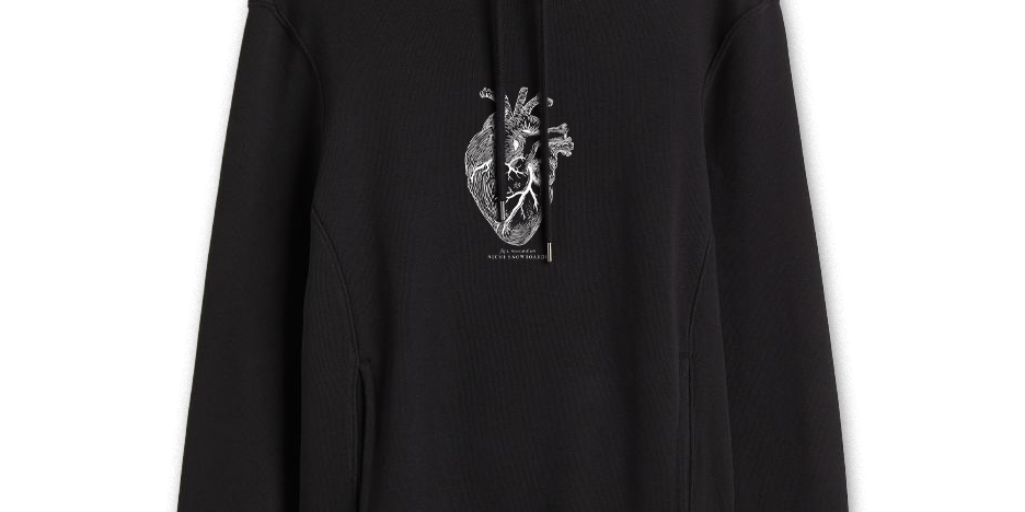 niche anatomical heart hoodie