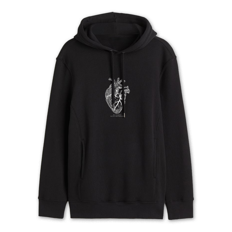 niche anatomical heart hoodie