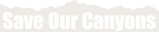 save our canyons logo
