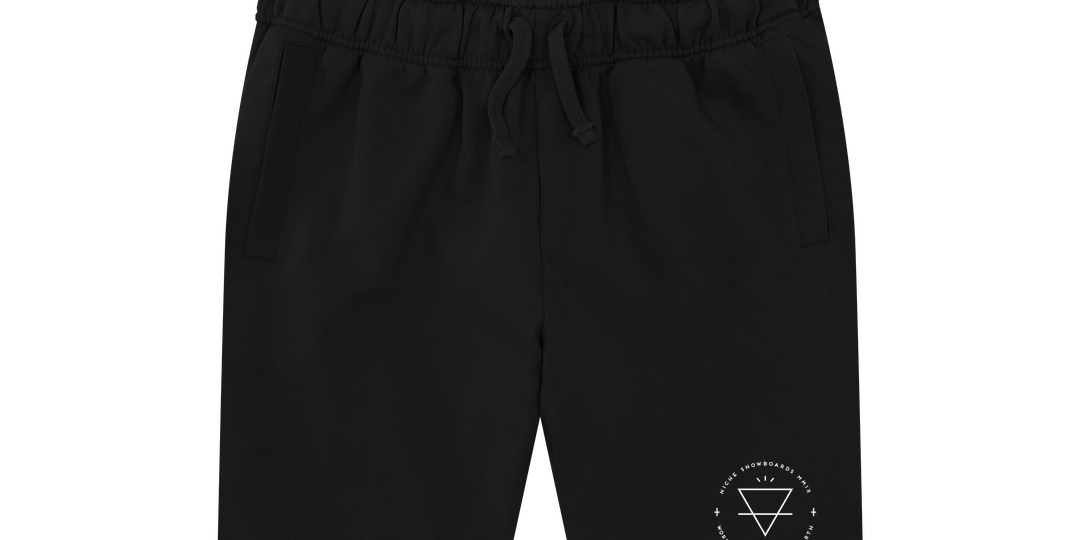 Black Printed Mens Shorts Front