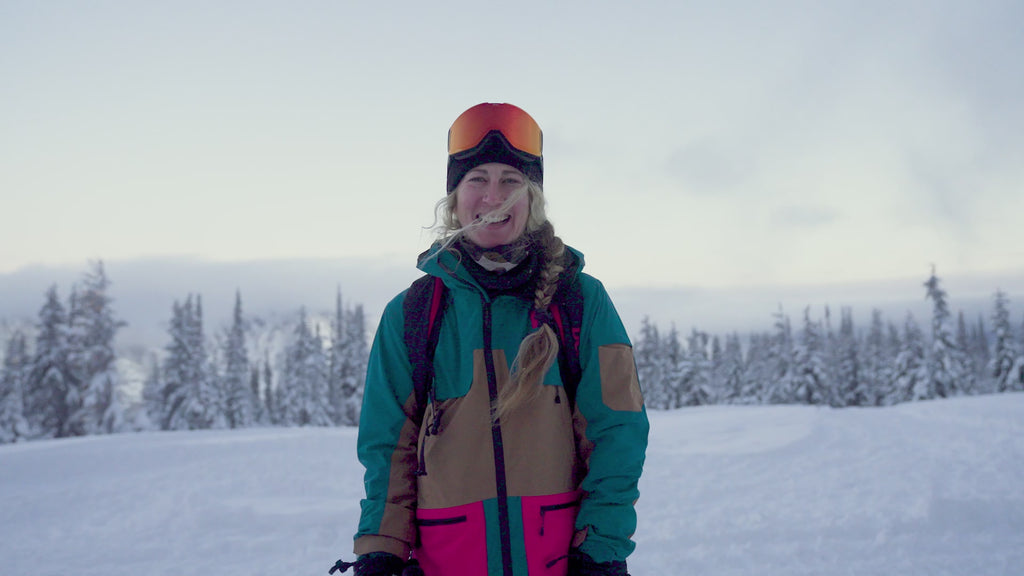 niche Vikander snowboard action video