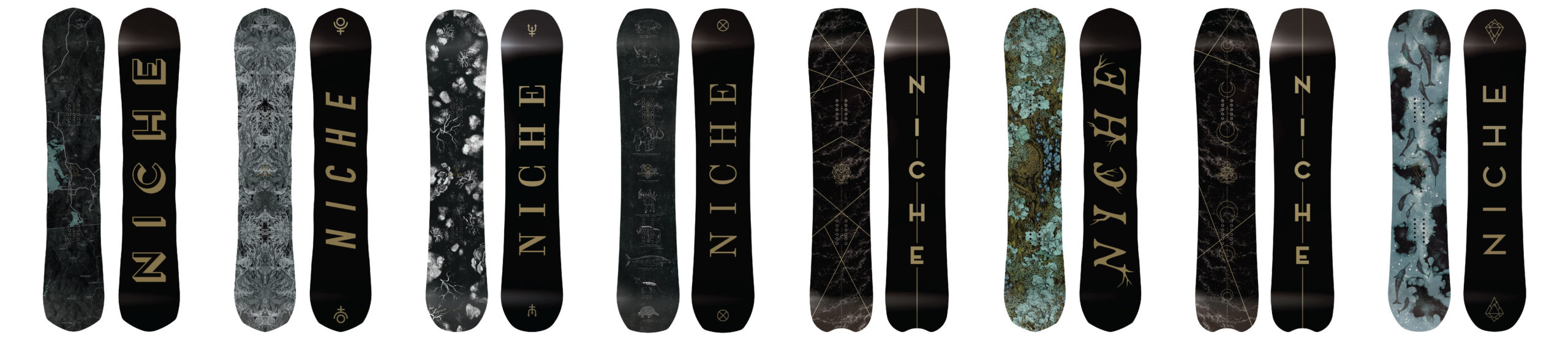 2018/19 Niche Snowboards graphics