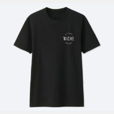 niche snowboards logo tee shirt