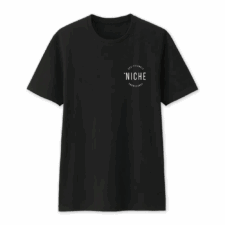 niche snowboards logo tee shirt
