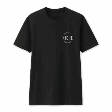 niche snowboards logo tee shirt