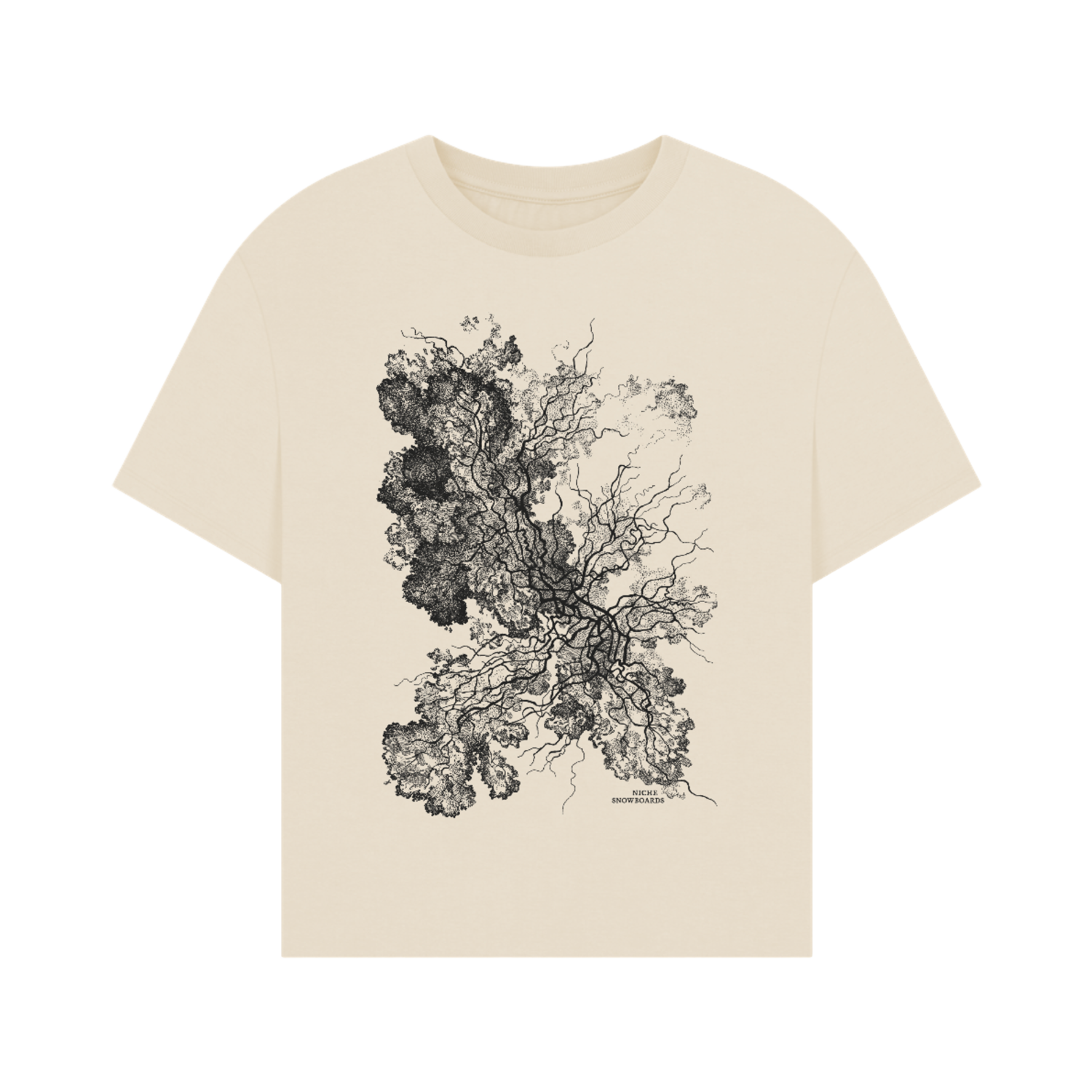 niche oversized slime mold shirt